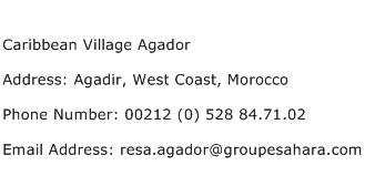 Caribbean Village Agador Address Contact Number