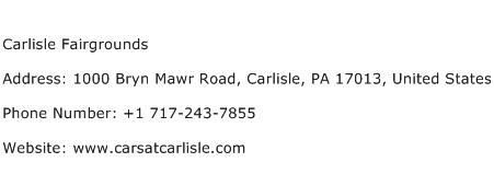 Carlisle Fairgrounds Address Contact Number