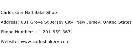 Carlos City Hall Bake Shop Address Contact Number