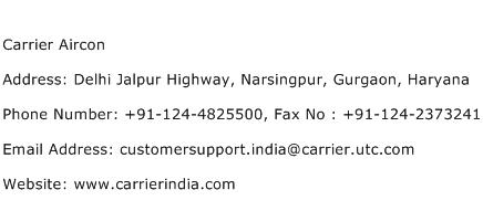 Carrier Aircon Address Contact Number