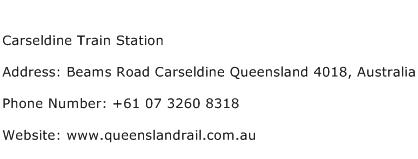 Carseldine Train Station Address Contact Number