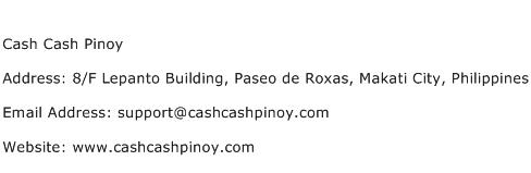 Cash Cash Pinoy Address Contact Number