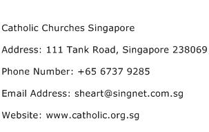 Catholic Churches Singapore Address Contact Number