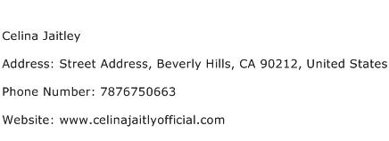 Celina Jaitley Address Contact Number