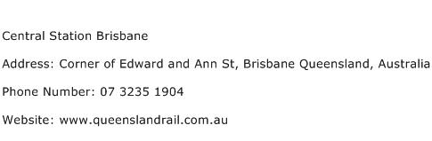 Central Station Brisbane Address Contact Number