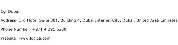 Cgi Dubai Address Contact Number