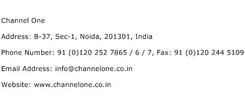 Channel One Address Contact Number
