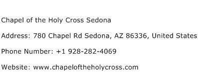 Chapel of the Holy Cross Sedona Address Contact Number