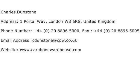 Charles Dunstone Address Contact Number