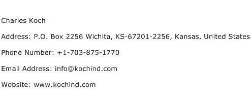 Charles Koch Address Contact Number
