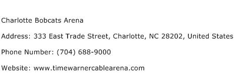 Charlotte Bobcats Arena Address Contact Number
