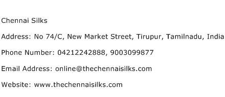 Chennai Silks Address Contact Number