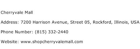 Cherryvale Mall Address Contact Number