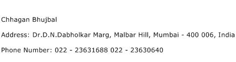 Chhagan Bhujbal Address Contact Number