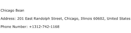 Chicago Bean Address Contact Number