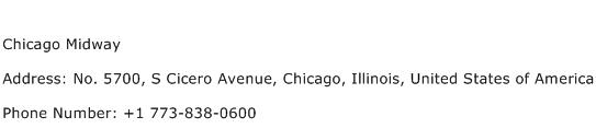 Chicago Midway Address Contact Number