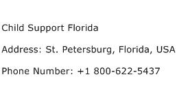 Child Support Florida Address Contact Number