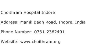 Choithram Hospital Indore Address Contact Number