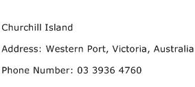Churchill Island Address Contact Number