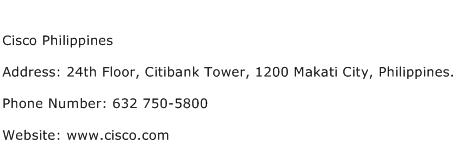 Cisco Philippines Address Contact Number