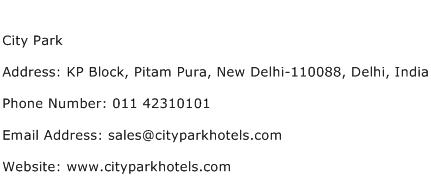 City Park Address Contact Number