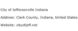 City of Jeffersonville Indiana Address Contact Number
