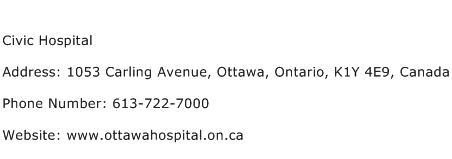 Civic Hospital Address Contact Number