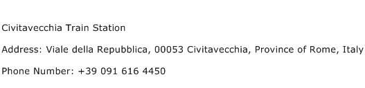Civitavecchia Train Station Address Contact Number
