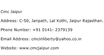 Cmc Jaipur Address Contact Number