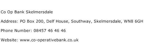Co Op Bank Skelmersdale Address Contact Number