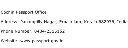 Cochin Passport Office Address Contact Number