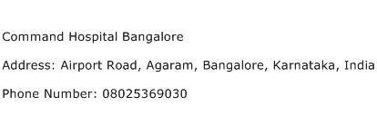 Command Hospital Bangalore Address Contact Number