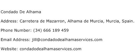 Condado De Alhama Address Contact Number