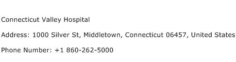 Connecticut Valley Hospital Address Contact Number