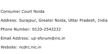 Consumer Court Noida Address Contact Number