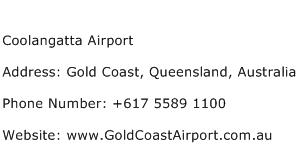 Coolangatta Airport Address Contact Number