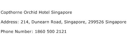 Copthorne Orchid Hotel Singapore Address Contact Number