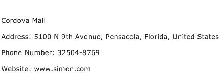 Cordova Mall Address Contact Number