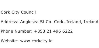 Cork City Council Address Contact Number