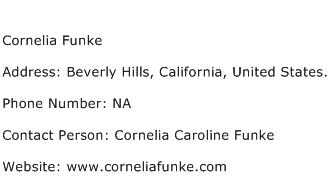 Cornelia Funke Address Contact Number