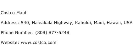 Costco Maui Address Contact Number