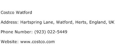 Costco Watford Address Contact Number