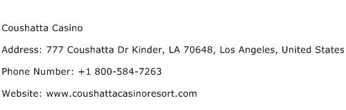 Coushatta Casino Address Contact Number