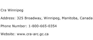 Cra Winnipeg Address Contact Number