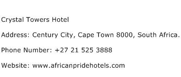 Crystal Towers Hotel Address Contact Number