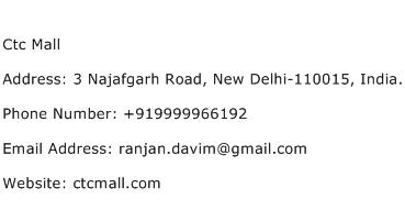 Ctc Mall Address Contact Number
