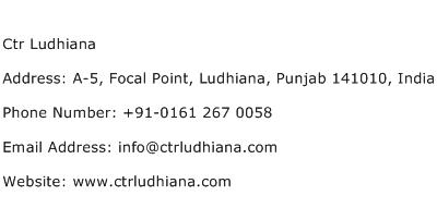 Ctr Ludhiana Address Contact Number