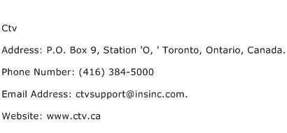 Ctv Address Contact Number