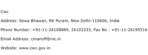 Cwc Address Contact Number