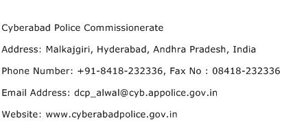 Cyberabad Police Commissionerate Address Contact Number